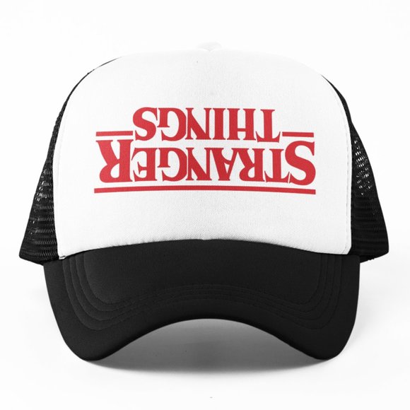 Other - 🆕Upside Down Stranger Things Logo 2-Tone Foam Trucker Hat Mesh Snapback Cap